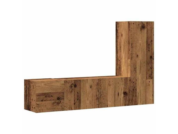 FAF-NEUF* Armoire téléviseur Meubles TV muraux 3 pcs - vieux bois - bois d'ingénierie JUIN334482