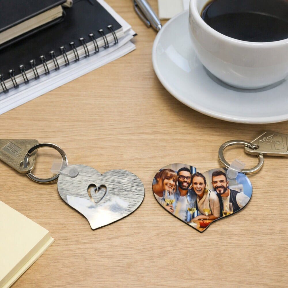 Ocadeau 2 porte clés coeur Love