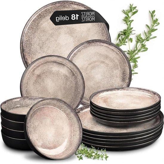 Moritz & Moritz 18-delige servieset voor 6 personen in beige