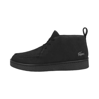 Sneaker LACOSTE "Lacoste Baseshot Chukka 2251 Sneaker mid Herren Schuhe", Herren, Gr. 41, schwarz, Veloursleder, Schuhe Sneaker, Zuglasche an der Ferse