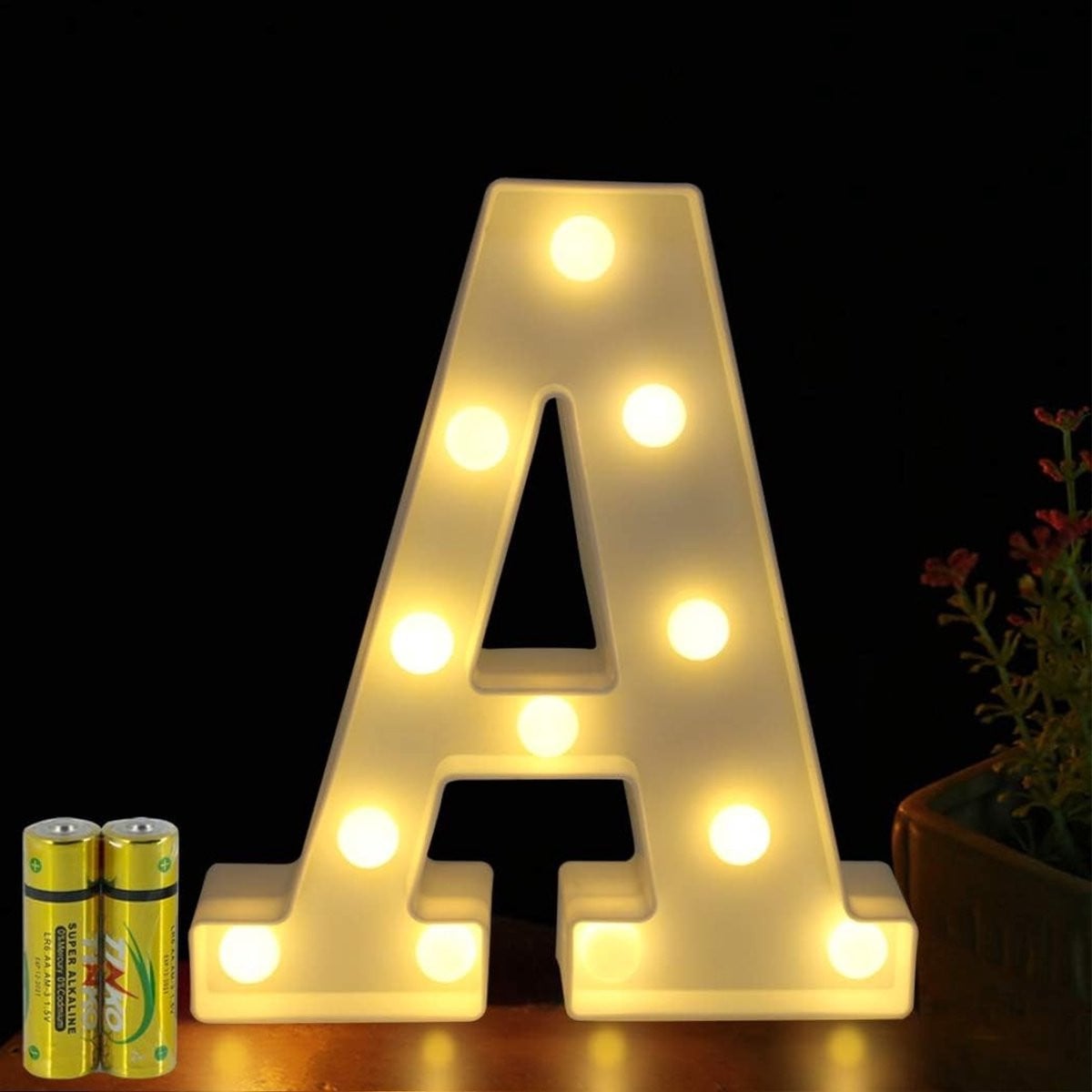 LED Alphabet Lamp voor Kinderkamers en Feestdecoratie, Verlichte Letters als Nachtlampje