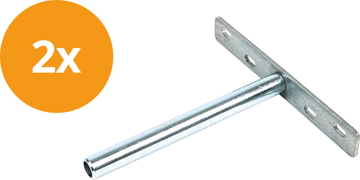 Set van 2 onzichtbare plankdragers voor blinde montage - 150 mm