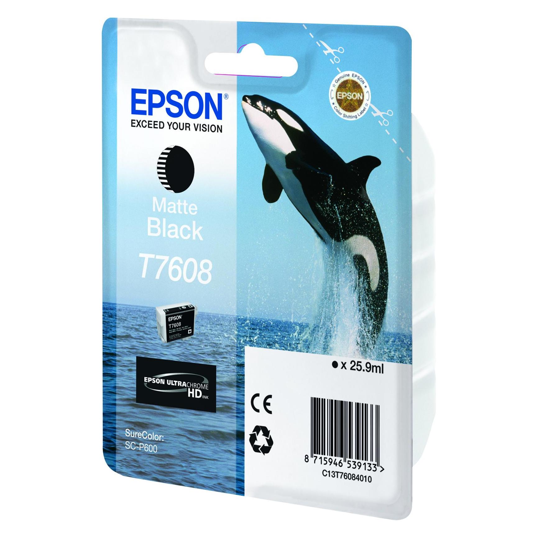 Epson T7608, Ultra Chrome HD (MBK) (C13T76084010)