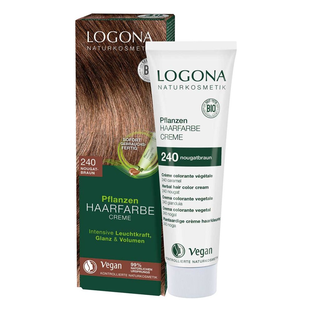 LOGOCOS Naturkosmetik GmbH & Co. KG Logona Pflanzen-Haarfarbe Creme 240 nougatbraun 11034752