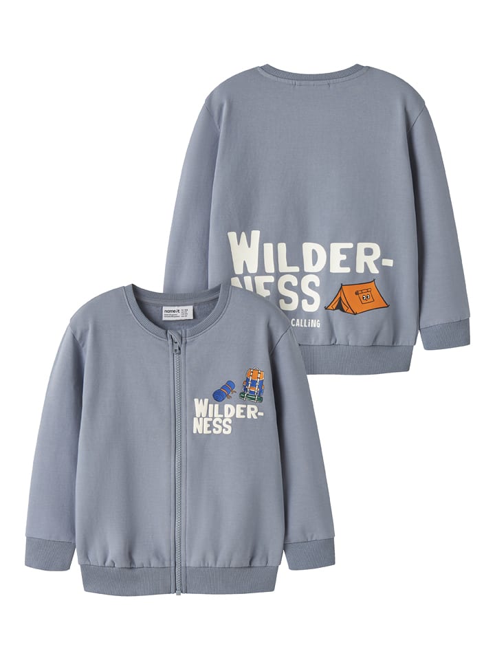 name it Sweatjacke "Oswald" in Hellblau - 98