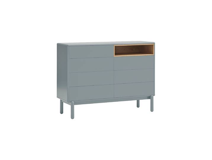 Design Kommode „Corvo“ Eiche Pearl Grey Teulat