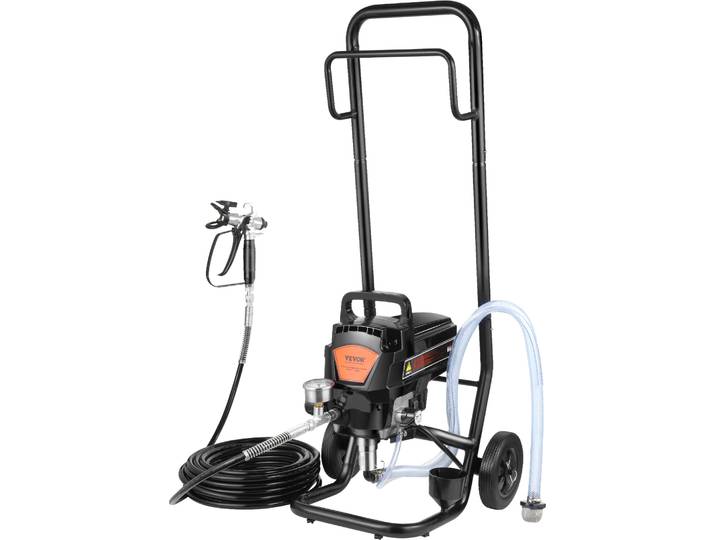 Pulvérisateur de peinture Airless VEVOR\, 950 W\, 3000 psi\, Pulvérisateur électrique haute efficacité\, Pulvérisateur de peinture Machine à peindre Système de pulvérisation de peinture Airless haute pression avec 15 m de flexible haute pression