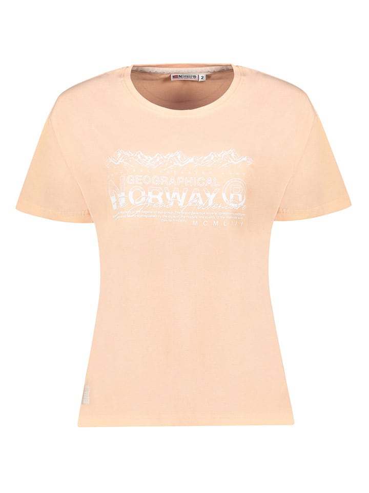 Geographical Norway Shirt in Orange - L