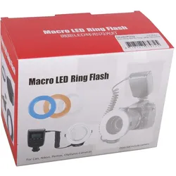 Studioking Makro LED Ringlampe mit Blitz RL-130 (Ringlicht), Dauerlicht, Schwarz