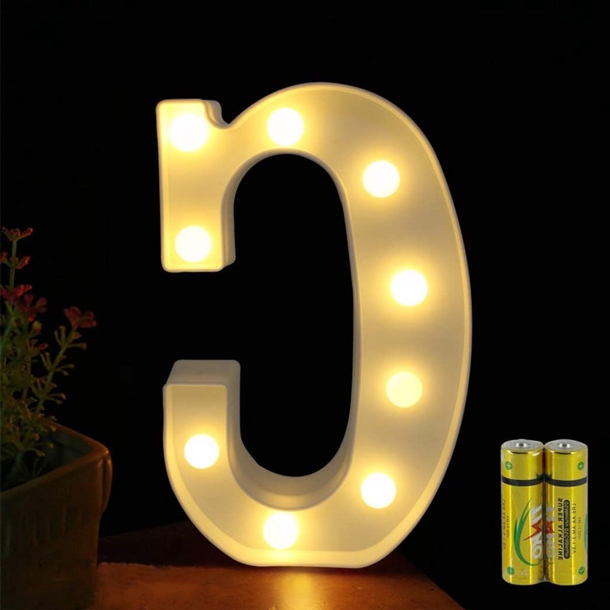LED Alphabet Nachtlamp voor Kinderkamers en Feestdecoratie