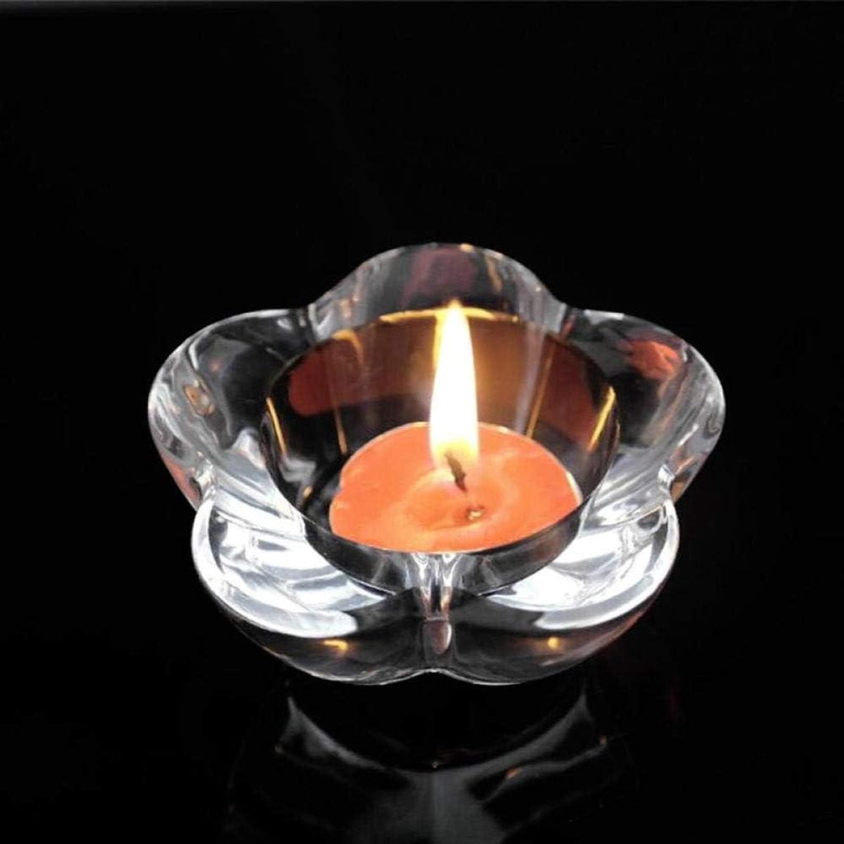Handgemaakte Kristallen Kandelaar K9 - Helder - 75 x 35 mm
