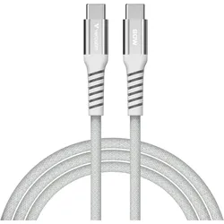 VERBATIM Sync & Charge USB-C zu USB-C 60W Magnetkabel 120 cm - grau