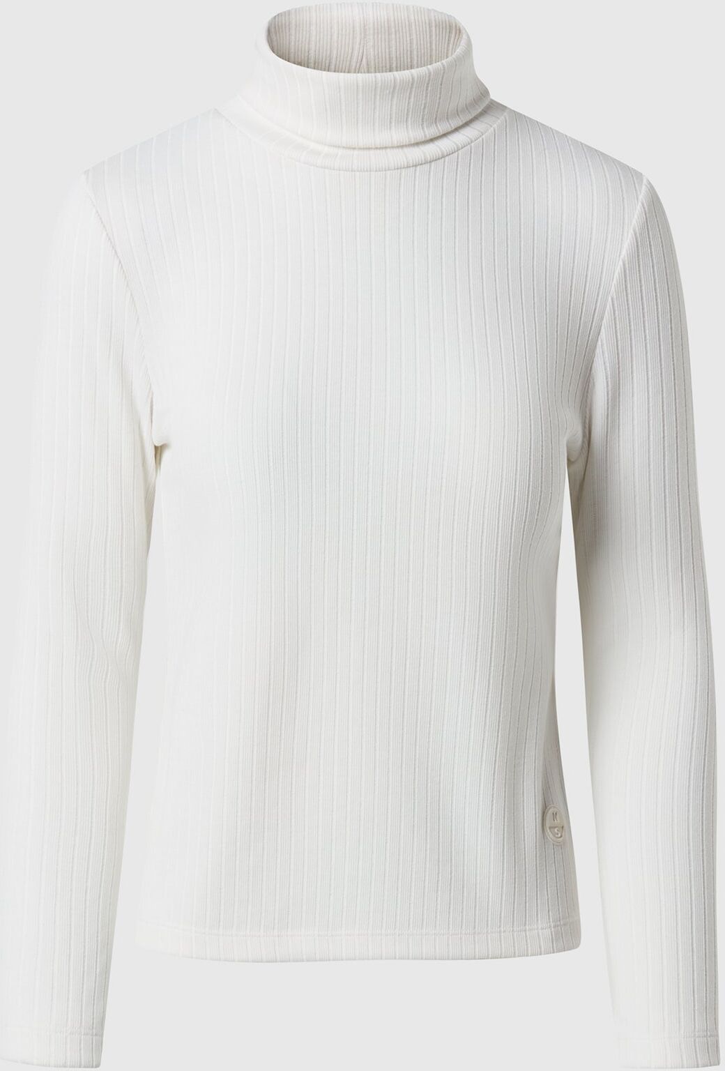 North Sails Geripptes Jersey-Shirt mit Rollkragen Winter white XS