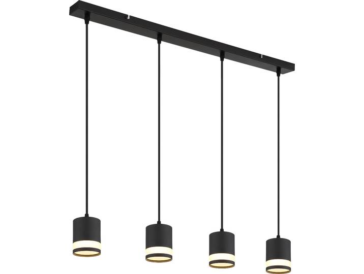 Suspension LED\, noir\, réglable\, H 120 cm