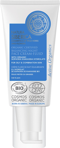 Natura Siberica Crema Fluida Facial de Noche Equilibrante 50 ml