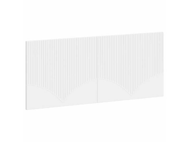 Makastle Wandmontiertes Kopfteil Weiß Holzwerkstoff 120x50 cm Feuchtigkeitsbeständig