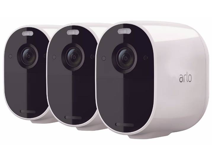 Arlo Essential Spotlight Camera VMC2330-100EUS 3er-Set Netzwerkkamera (VMC2330-100EUS) – Überwachungskamera – weiss