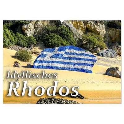Idyllisches Rhodos (Wandkalender 2027 DIN A2 quer), CALVENDO Monatskalender