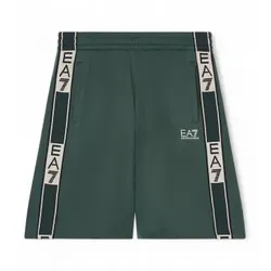 EA7 für Herren. 7M002319_AF12449 Graphic Series Shorts M Grün (L), Lässig, Sportlich, Sportbekleidung, Multisport, Polyester