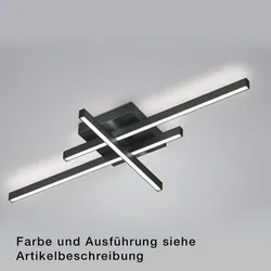 Knapstein LED Deckenleuchte FELI, IP20, 51W, 2700K, 5200lm, Nickel matt GKS-91.363.05