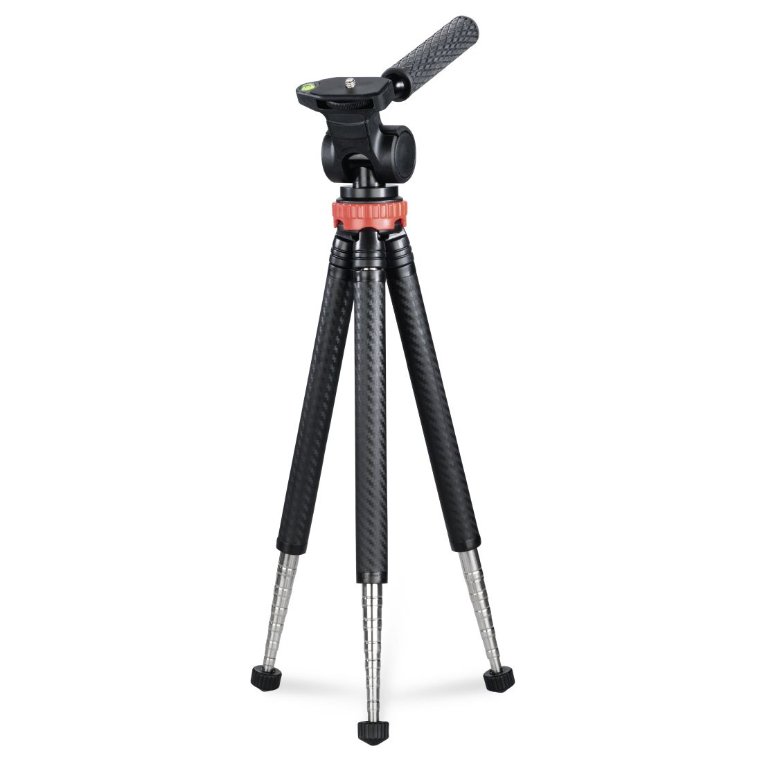 Hama 004631 Traveller Pro 3 Bein(e) Stativ Smartphone-/Action-Kamera (Schwarz, Rot) 00004631