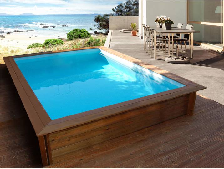 Piscine bois rectangle  Toledo - 3.20 x 2.20 x 0.71 m