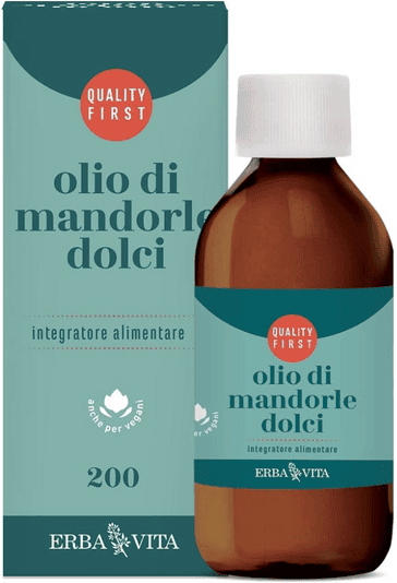 Erba Vita Olio di Mandorle Dolci Emolliente Lassativo 200 ml