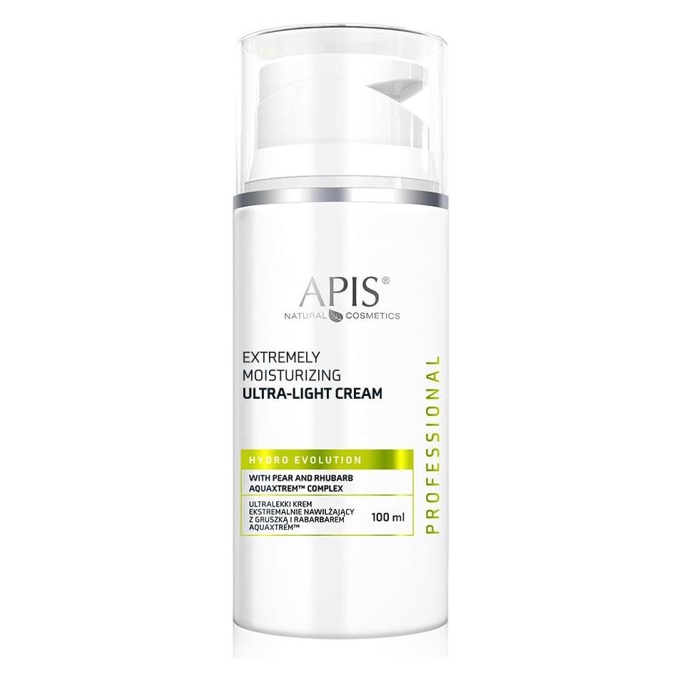 Apis Natural Cosmetics APIS Hydro Evolution Moisturizing Ultra-Light Cream ultralekki krem nawilżający z gruszką i rabarbar (100 ml, Tagescreme) (5901810001421)