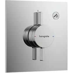 hansgrohe, Duscharmatur + Badewannenarmatur, HG Thermostat DuoTurn E UP, 1 Verbraucher verchromt