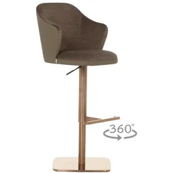 Carmen BANKET Barhocker – Kaffeebraun