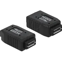 DELOCK 65034 - Adapter 2x USB 2.0 Micro A+B Buchse
