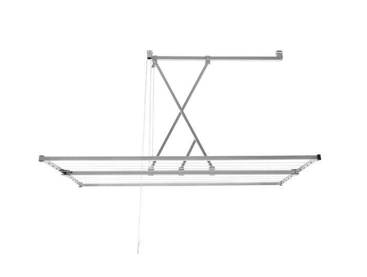 Wäscheständer Stewi Libelle 20 m , schwarz (schwarz, silberfarben), B:75cm T:150cm, Aluminium, Wäscheständer, Wäscheständer