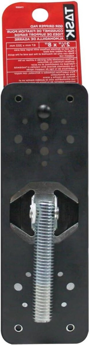 Grijper Pad Ondersteuningspad Steunbalk - Extra Brede Rubberen Pad - Zwart - 8 x 2-5/8 inch