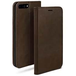 moex Casual Case iPhone 7 Plus Hülle klappbar Leder Optik