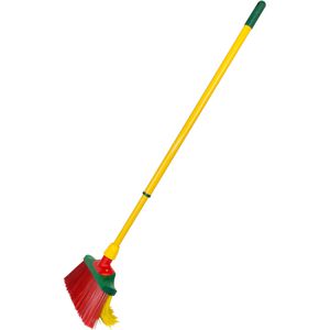 BÜMAG Besen Krallenfeger, Aluminium-Teleskopstiel 80 - 130 cm & Elaston-Borsten, 30 cm