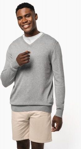 Pullover uomo con collo a v ecosostenibile Personalizzate o neutre Kariban