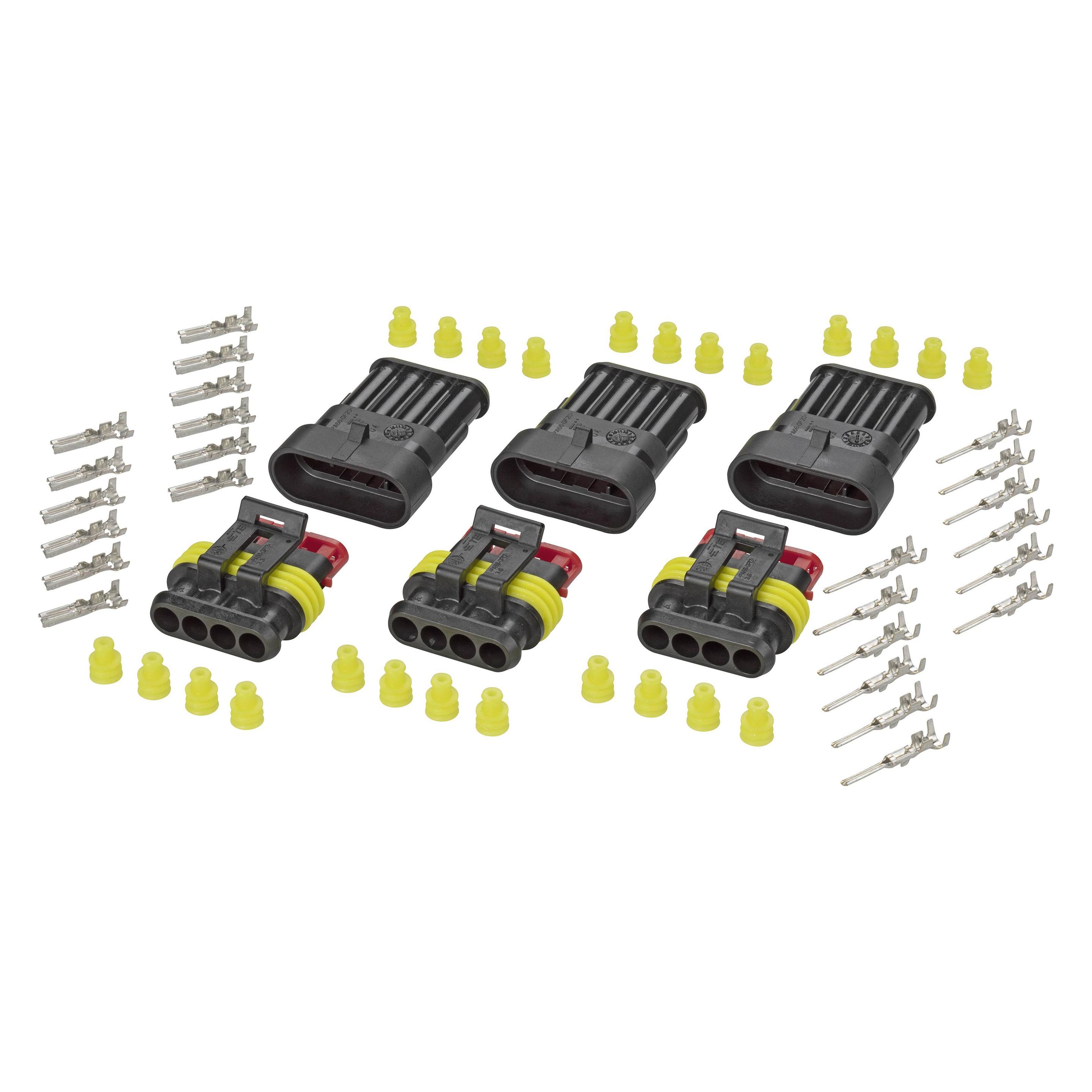 TE Connectivity AMP-SUPERSEAL-Steckverbinder Set (4016139188287)