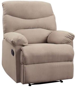 CDecor Ryane Pillow Top Arms Recliner with Tufted Back