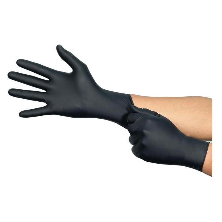 Ansell Einweghandschuh MicroFlex 94-242 Grösse M schwarz Nitril EN374 PSA-Kategorie III (M) (94242080)
