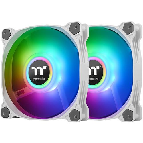 Thermaltake Pure Duo 12 ARGB Sync Radiator Fan 2 Pack White Fan