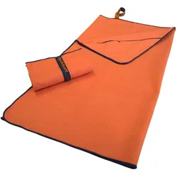 Dyckhoff Mikrofaserhandtuch mit Reißverschluss 180 x 80 cm orange