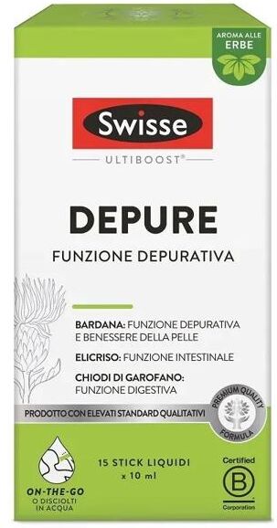 Swisse Depure Integratore Depurativo per la Digestione 15 Stick