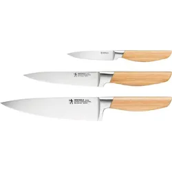Henckels by ZWILLING Messerset Pakka 3tlg. Stahl Silber