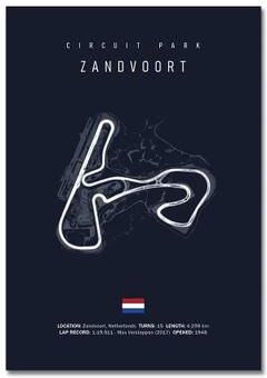 Inspired Living Silverstone Monza Nurburgring F1 Wall Art Canvas Racing Poster 50x70cm Unframe 5