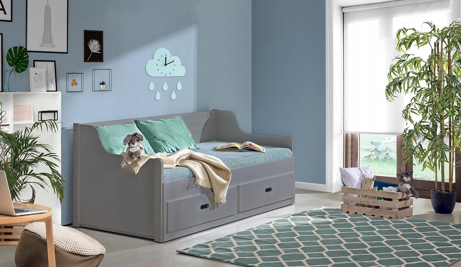 Klappbares Kinderbett 80x200 ETOKA - Anthrazit
