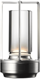 Inspire Picks Rechargeable Crystal LED Touch Table Lamp In Aluminum Alloy silvery
