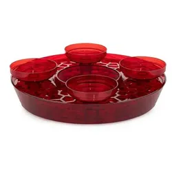 VIVANO DESIGN Adventsgesteck Acrylglas Stecksystem mit Kerzenhalterung ca. 30cm, 7tlg.