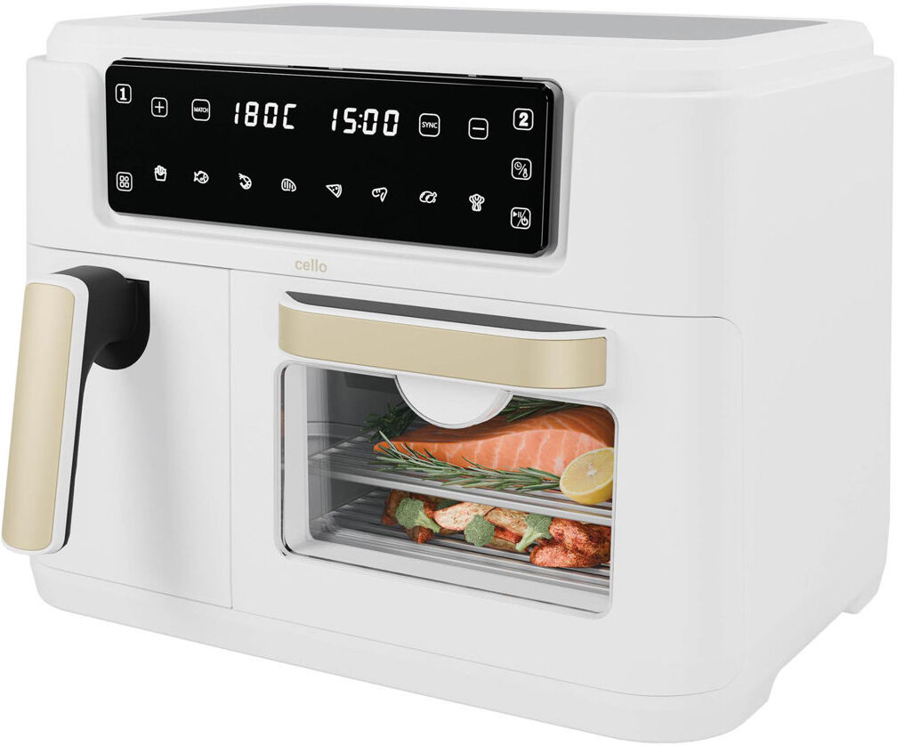 Cello Dual Zone Airfryer and Home Oven White 11L