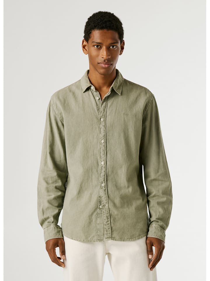Pepe Jeans Hemd "Payon" - Regular fit - in Khaki - S