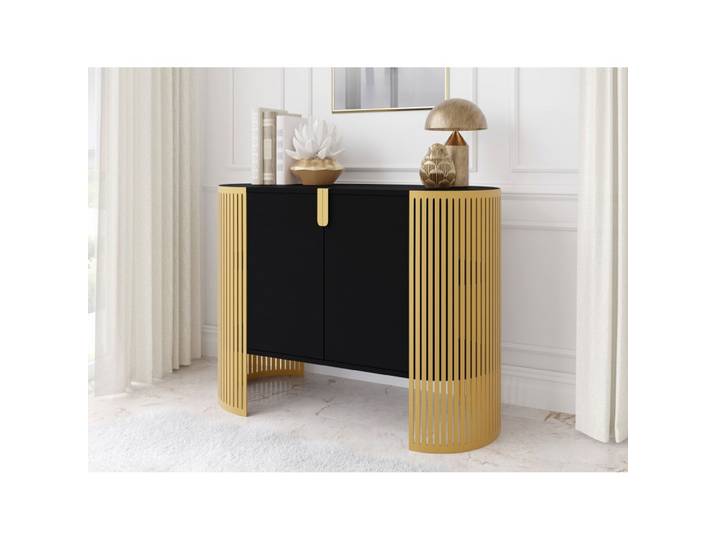 Kommode Zinzit Gold mit 2 Türen